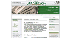 Desktop Screenshot of depobook.com